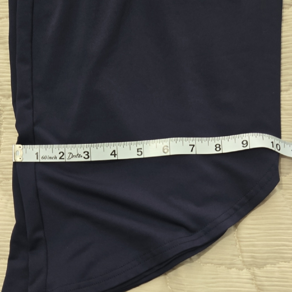 Wide Leg Flowing Palazzo Pants - Navy - Picture 8 of 8
